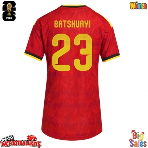 Belgium Michy Batshuayi #23 Replica Home Stadium Shirt for Women World Cup 2026 Short Sleeve